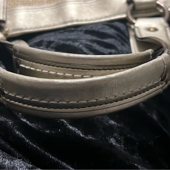 Coach Gold Canvas Tote - Picture 15 of 16